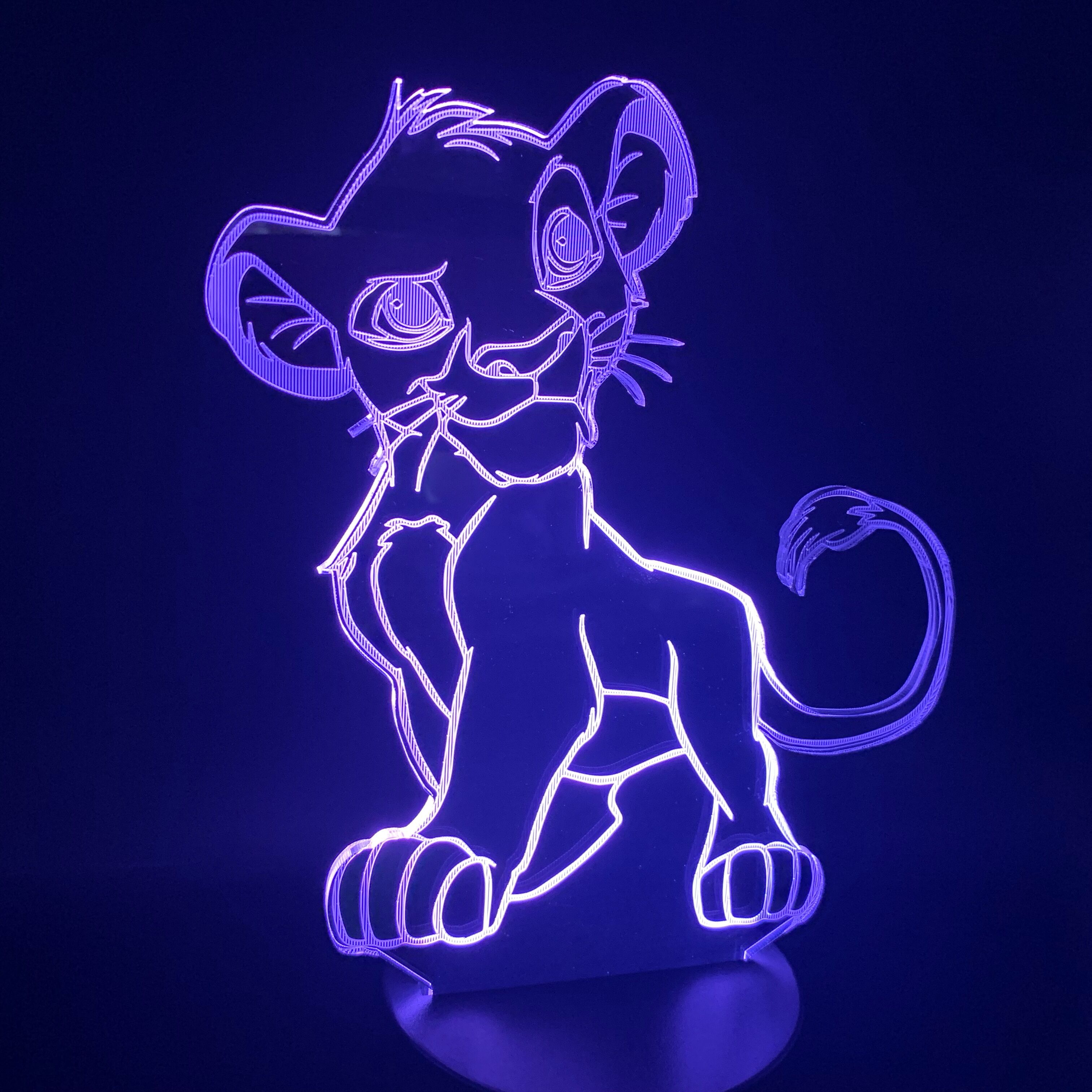 3D Lion King Night Light