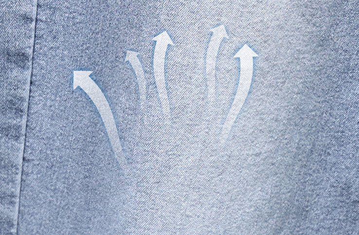 Light Blue Jeans Back View