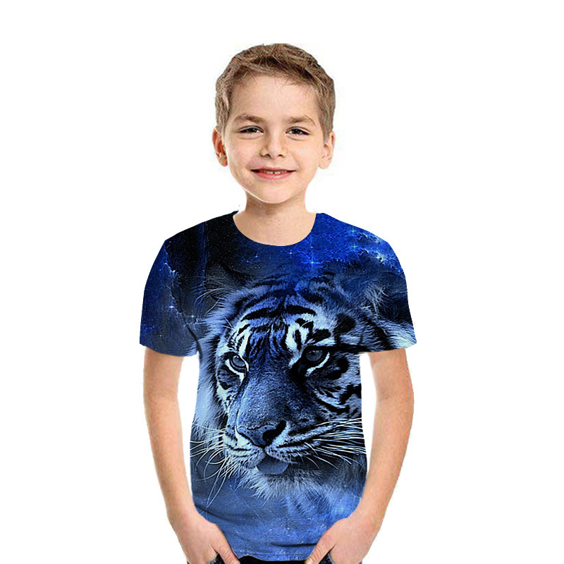 3D Digital Printing Short Sleeve Fashion Kids T-shirt Top image
