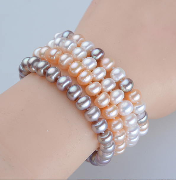 Mixed Color Pearl Chain Image 4