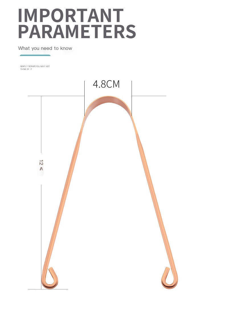 Copper Tongue Scraper