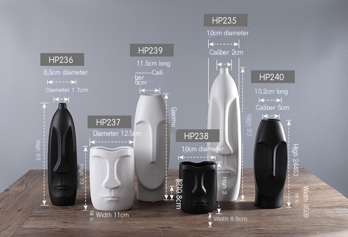 Ceramic Face Vase