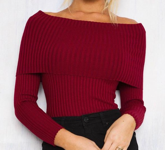 Off-Shoulder Sweater 4
