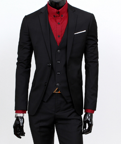 Men's Business Casual Suit Image 1