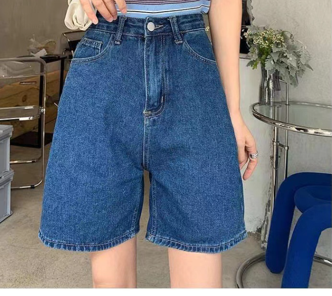 Frayed Denim Shorts - Image 5