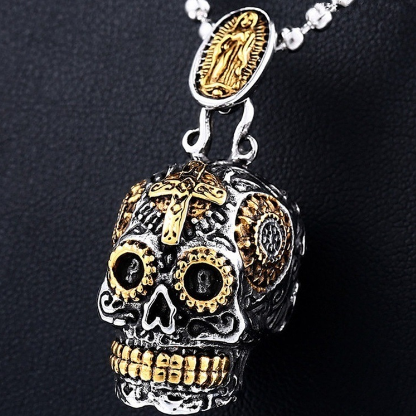Steel Warrior Skull Pendant 2