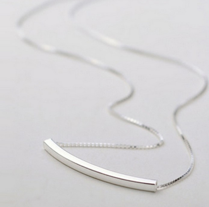 Curved Tube Necklace Image 3