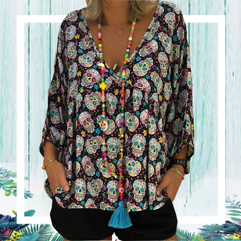 Skull Print T-Shirt 3