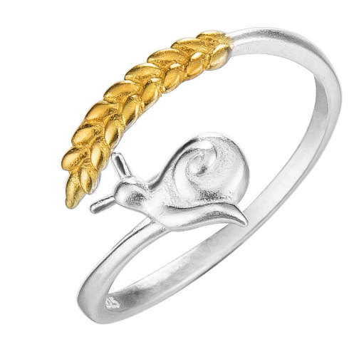 Lotus Leaf Snail Ring