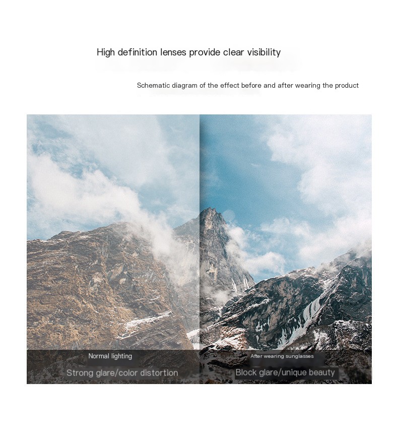 Double-beam sunglasses