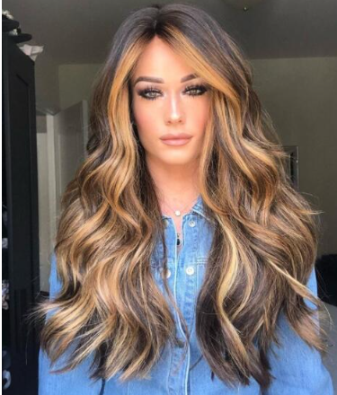 OmbreLong Silver Wig