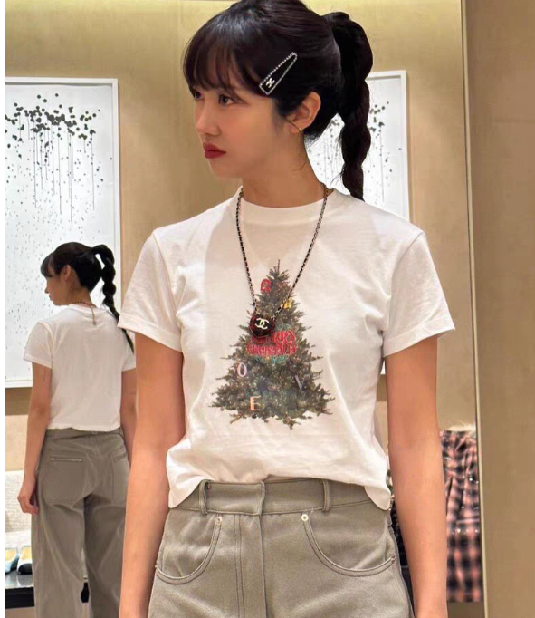 Santa Claus Print T-Shirt