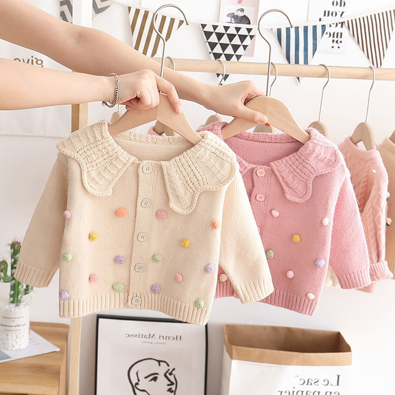Long Sleeve Western Style Autumn And Winter New Baby Sweater Coat image