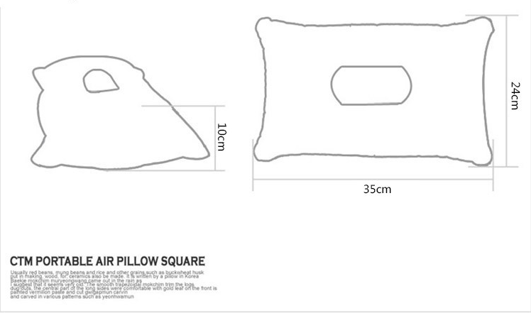 Inflatable Pillow Grey