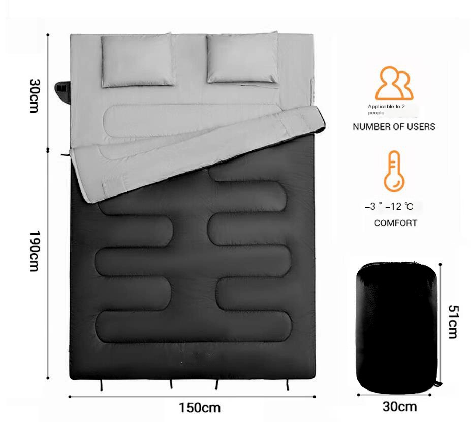 Camping Couple's Sleeping Bag 3