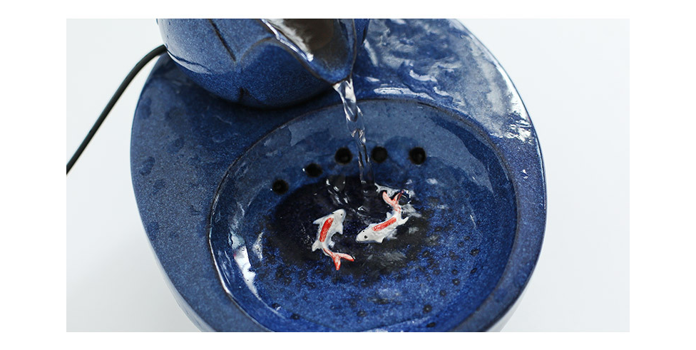 Ceramic Whiteware Pet Water Fountain