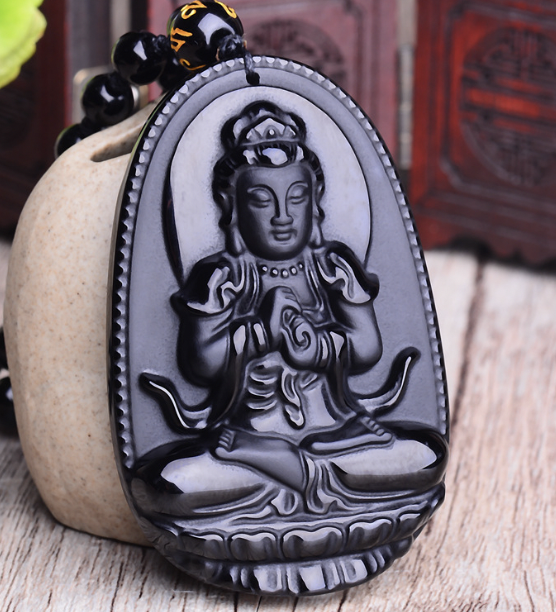 Obsidian Buddha Image 2