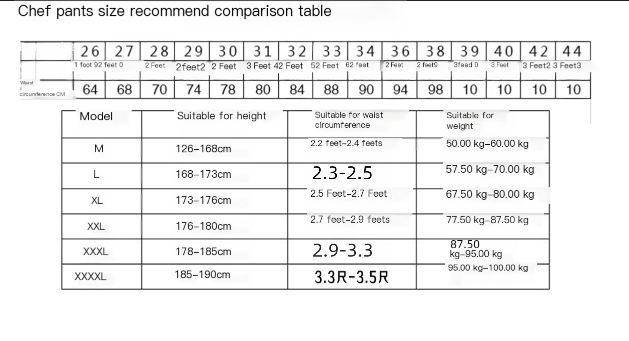 Spot wholesale chef work pants hotel uniform pants kitchen striped chef pants restaurant waiter elastic pants