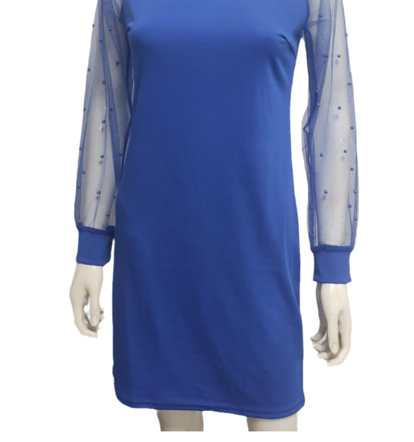Gauze Pearl Dress Image 9