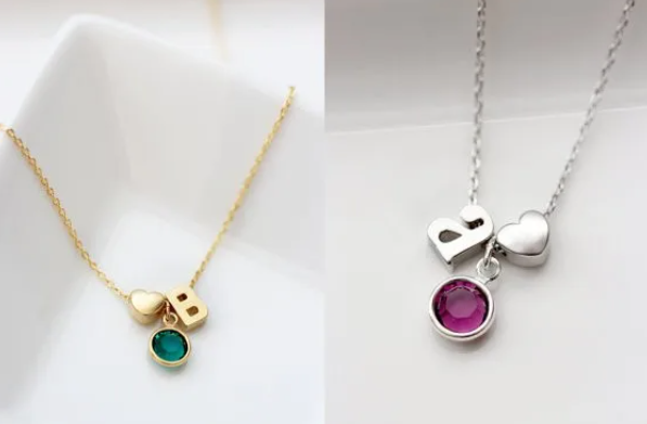 Birthstone Necklace Image 1
