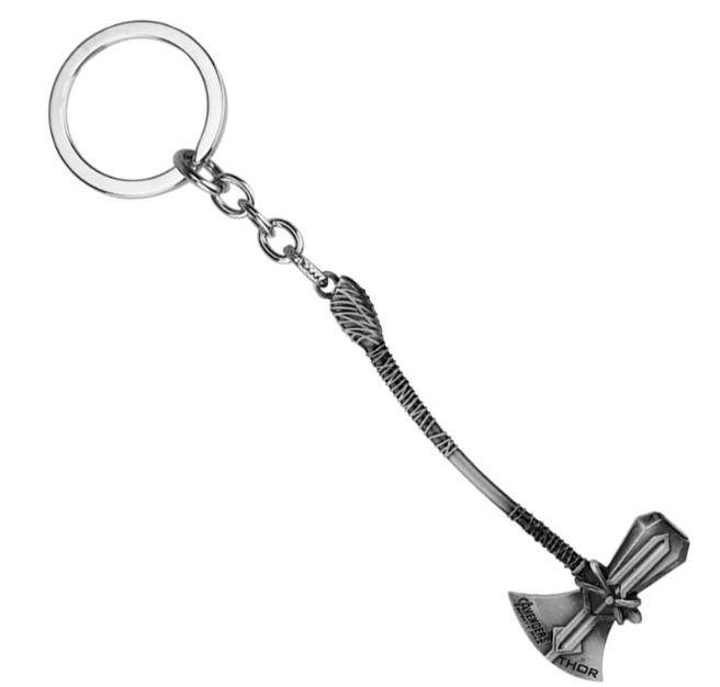 Avengers Infinity War Thor Loki Hammer Keychain 3