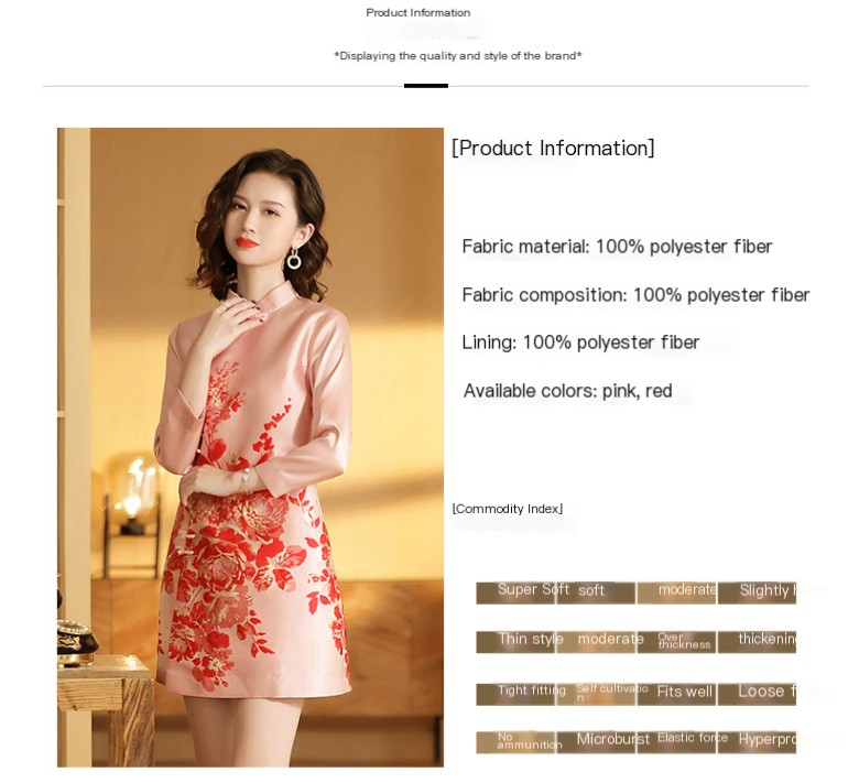 Retro Women's Cheongsam Dress Image 1