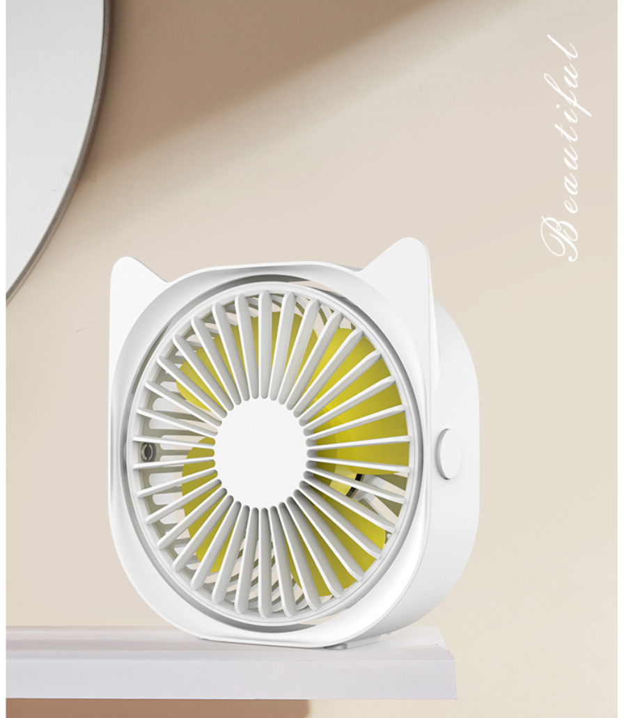 Cat Ear Mini Fan Green
