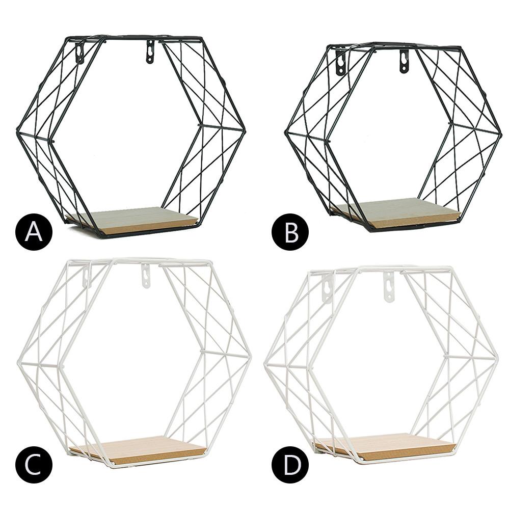 Hexagonal Iron Shelf Image 1