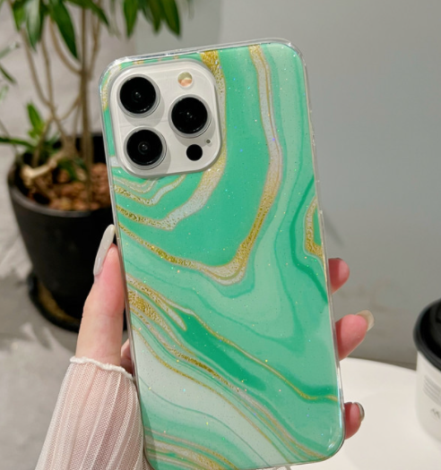Colorful Crystal Marble Pattern Phone Case