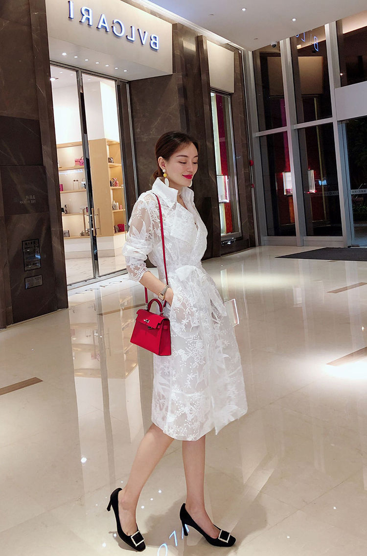 Lace Trench Coat Image 6