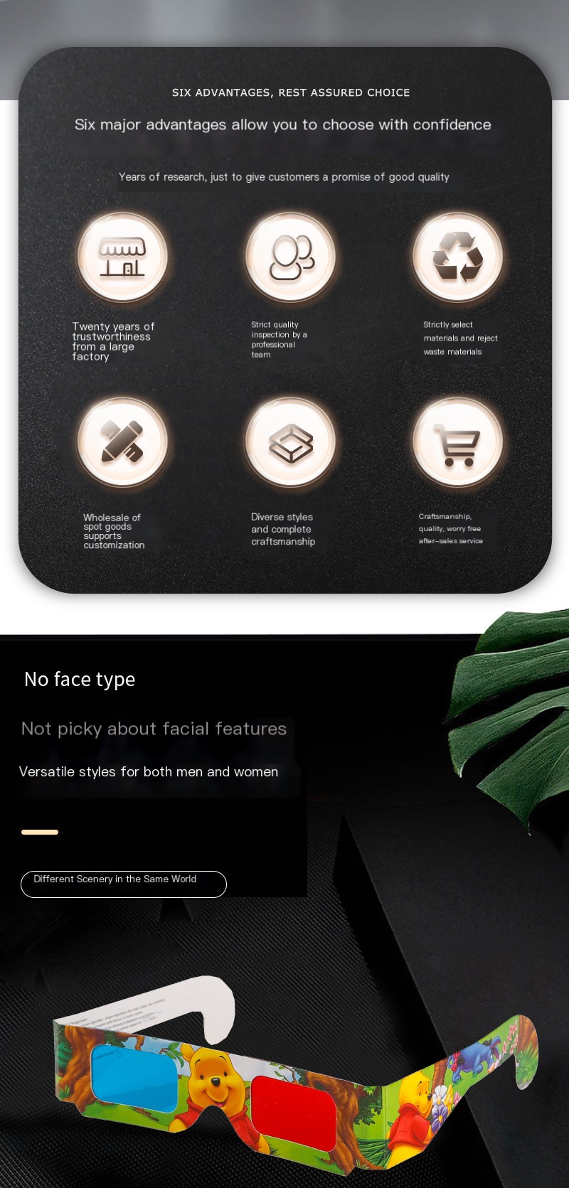 3D Paper Glasses Image 1