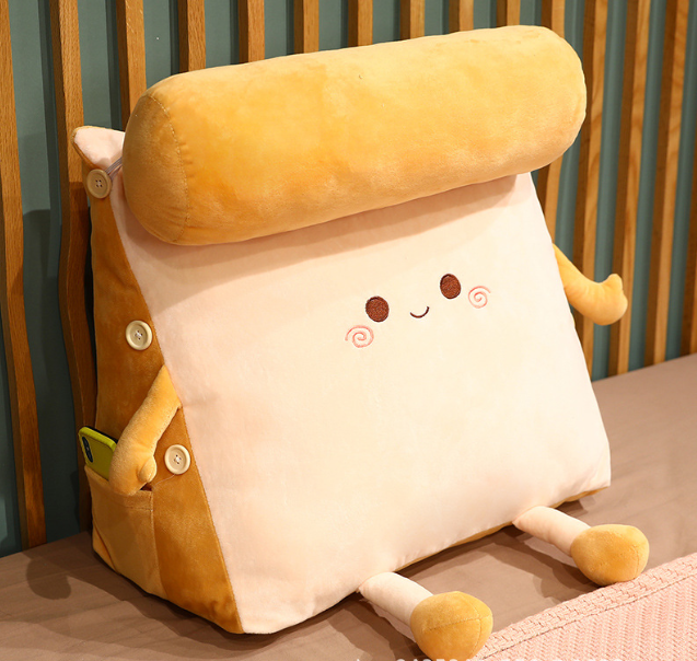 Tatami Cotton Triangle Cushion Bedside Cartoon Sofa Pillow Back Soft Large Backrest Bedroom Tatami Bay Window Bed Modern Chair Waist Pillow