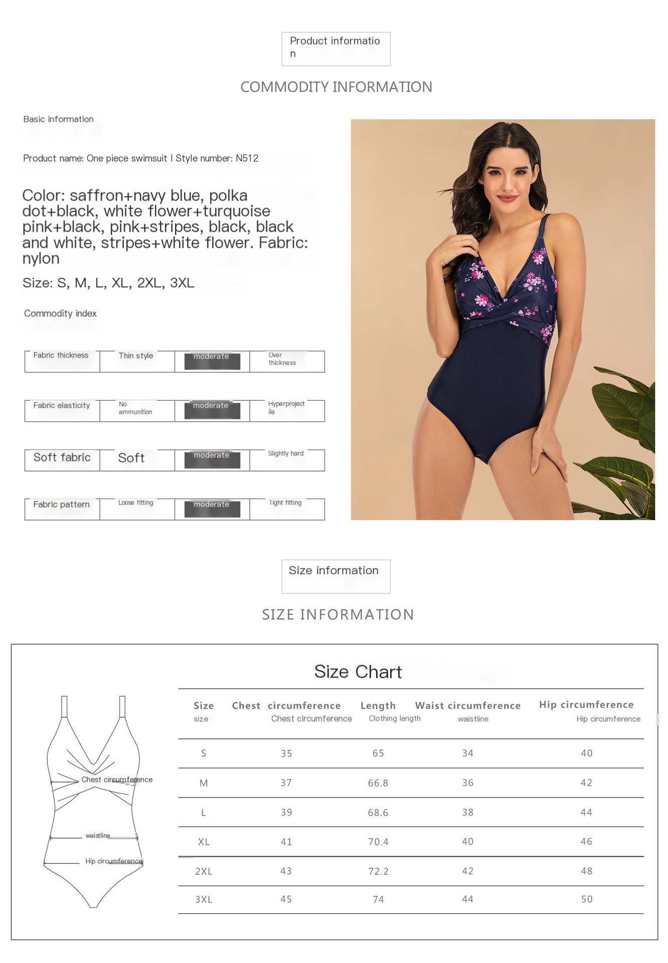 One-piece swimsuit 1