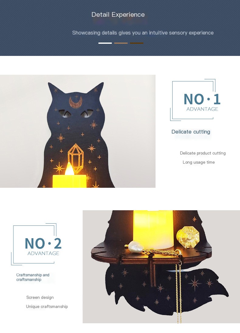 Wooden Animal Candlestick Pendant