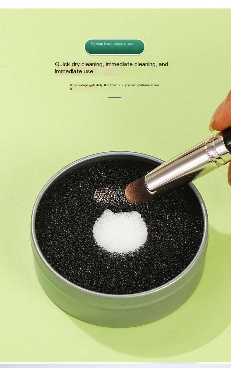 Activated Carbon Sponge for Makeup Brushes