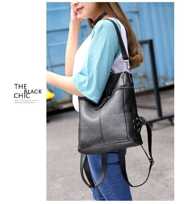 Light Grey Fashionable Dual-Use Backpack