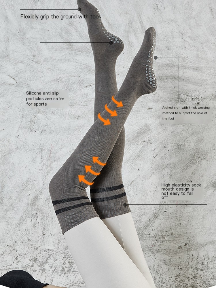 Over-the-knee yoga socks