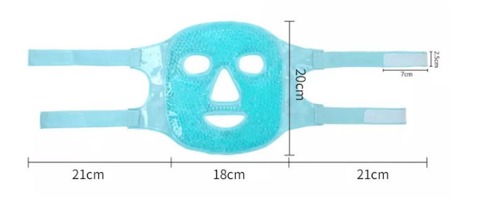 Cold and Hot Compress Ice Bead Full Face Mask