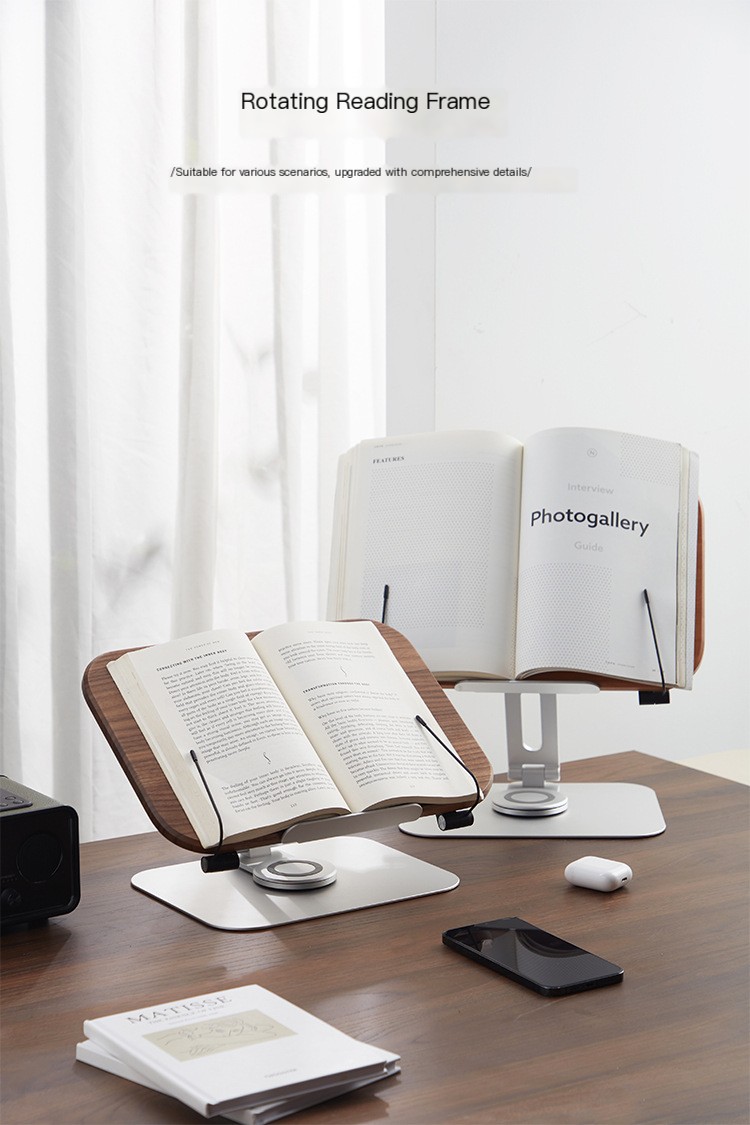 Verstellbarer Leseständer aus Massivholz