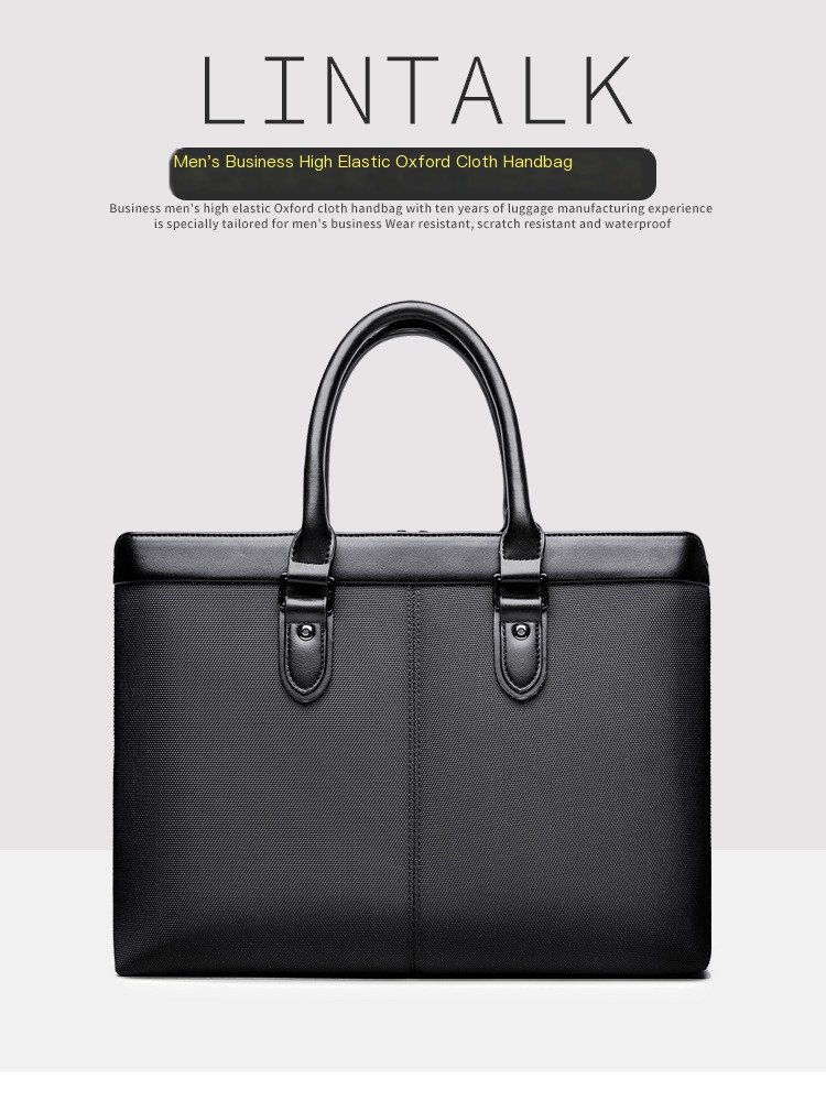 Oxford Cloth Briefcase Front View