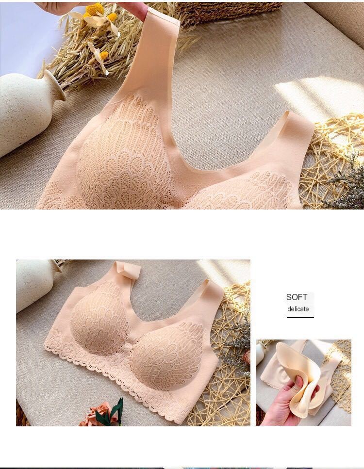 Wireless Lace Bra Back View