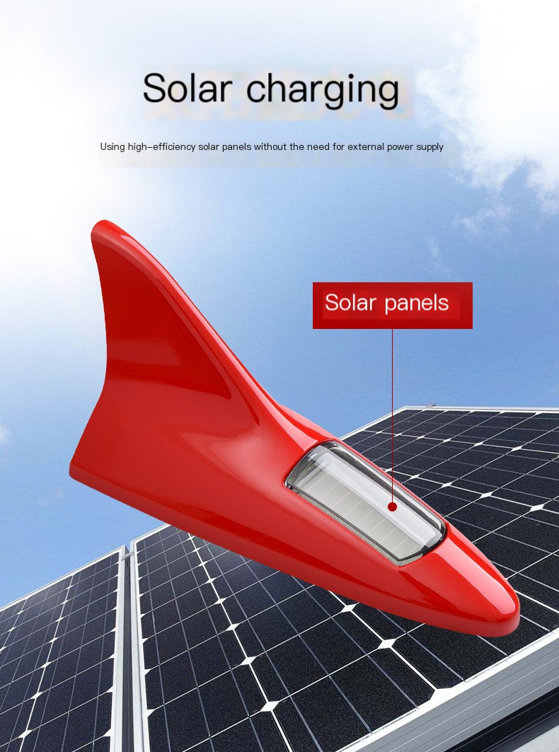 Solar Shark Fin Antenna Light