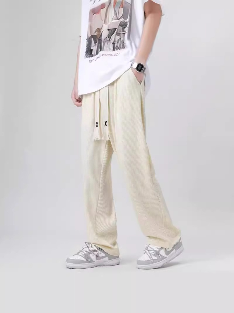 Summer Thin Ice Silk Shirt Outfit