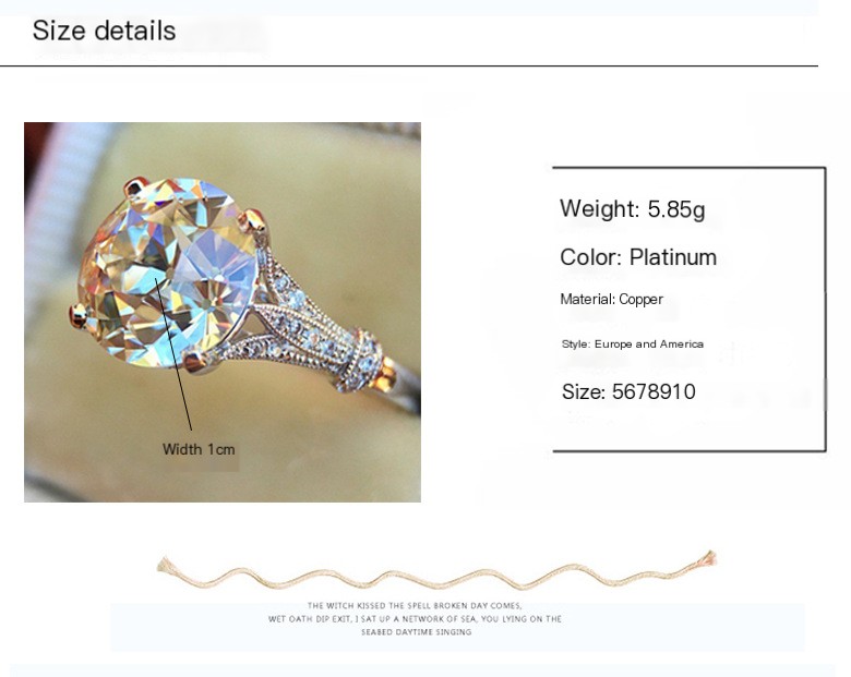 Moissanite Engagement Ring