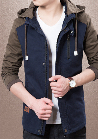 Men's Casual Jacket - Front View