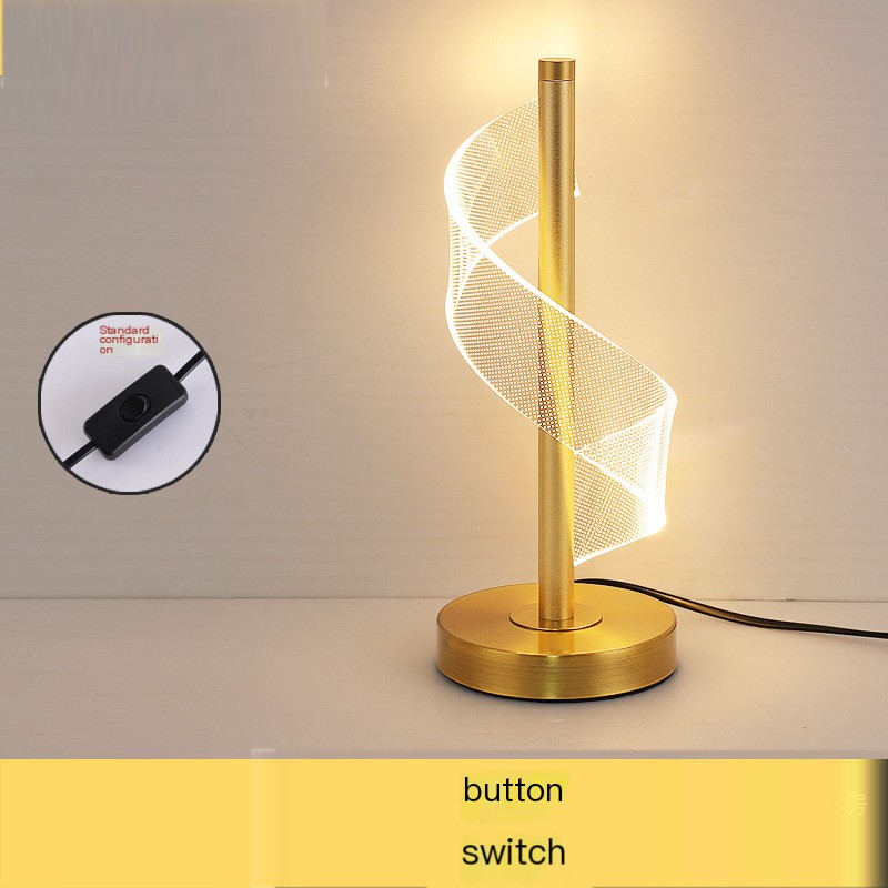Stylish Table Lamp in copper finish