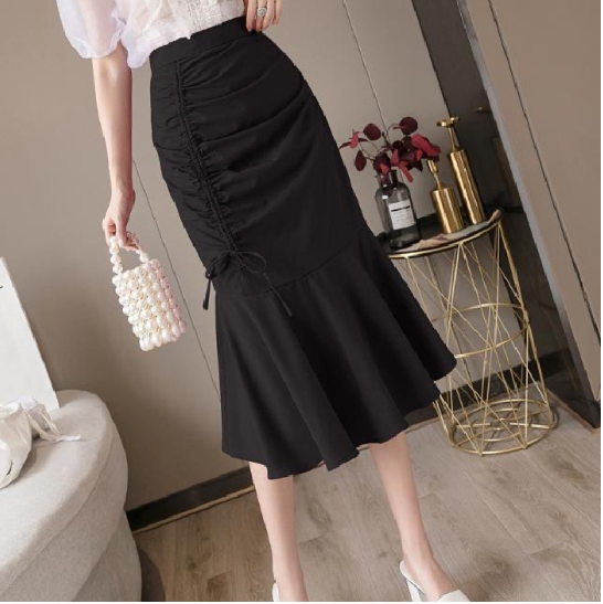 High-Waisted A-Line Skirt Image 2