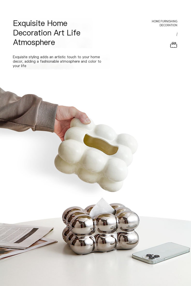 Cotton Candy Tissue Box Milk Yellow