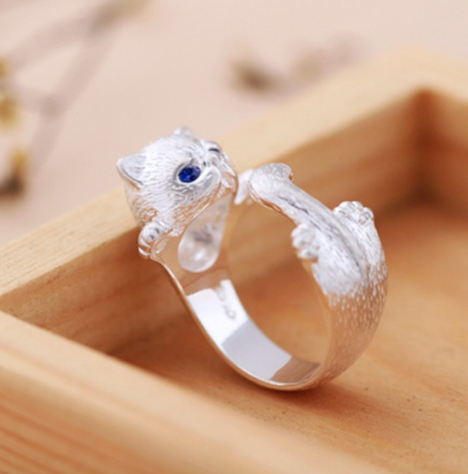 Retro Cat Ring Image 1
