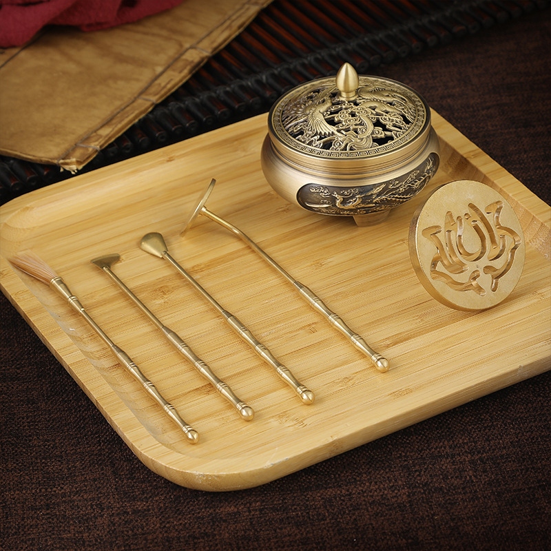 Brass Incense Tool Set Image 1